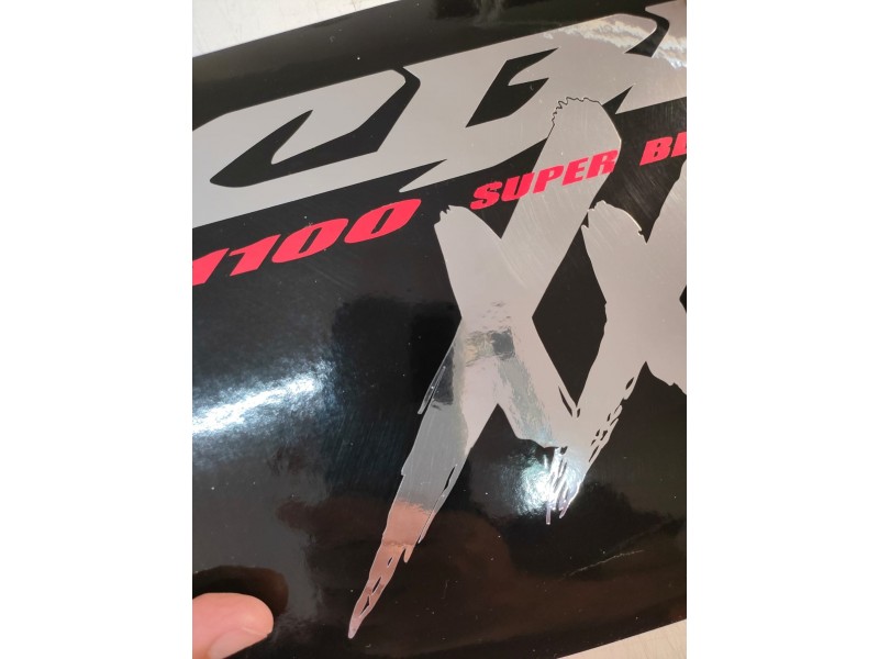 Decalcomanie Honda CBR 1100 XX Super Blackbird - ARGENTO CROMO