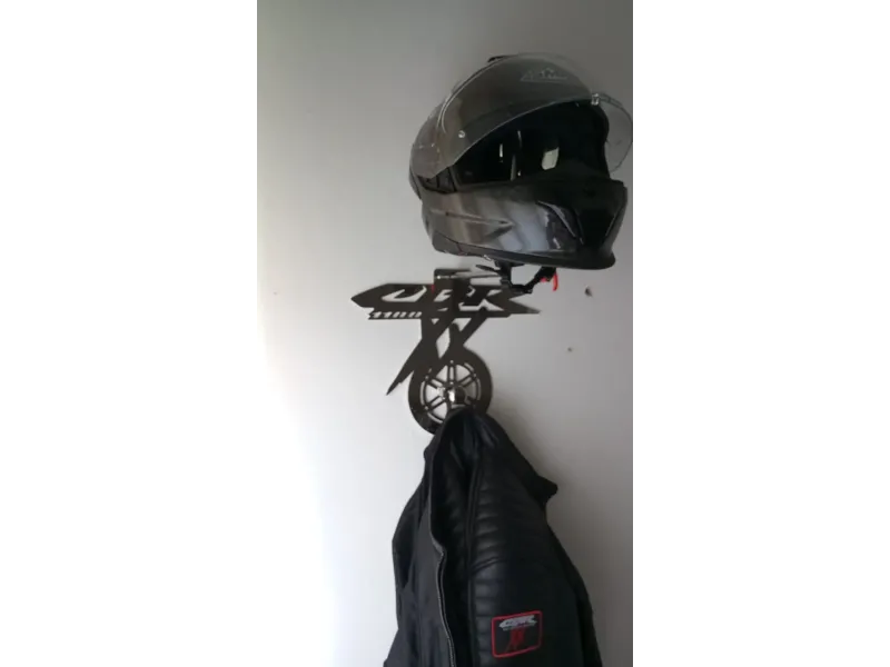 Appendiabiti e supporto per il casco con logo Honda CBR 1100 XX