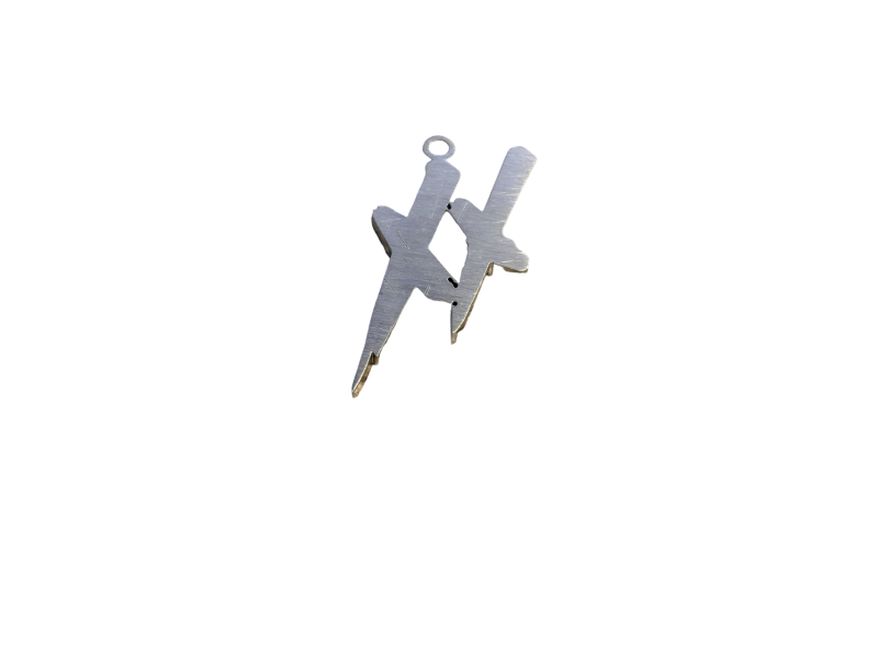 Logo XX in Acciaio Marino Tagliato al Laser